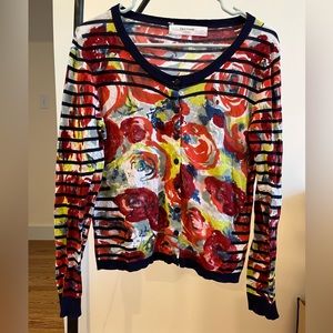 Sparrow multicolor cardigan. Medium.